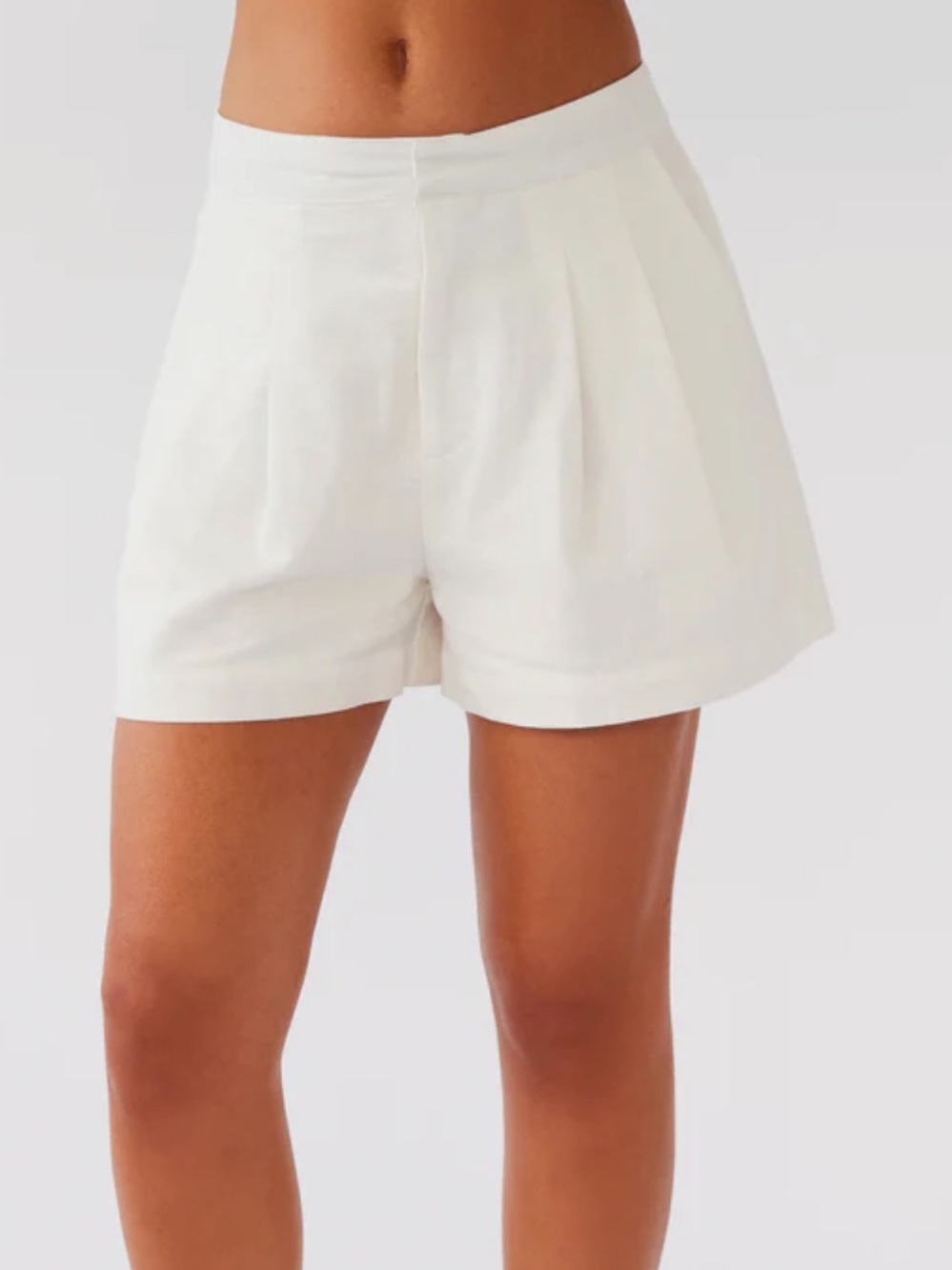 NWT Peppermayo Born For Bordeaux Linen Shorts - White